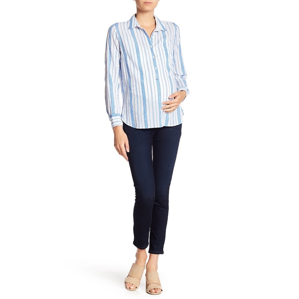 Paige Maternity Verdugo Ankle in Palmo